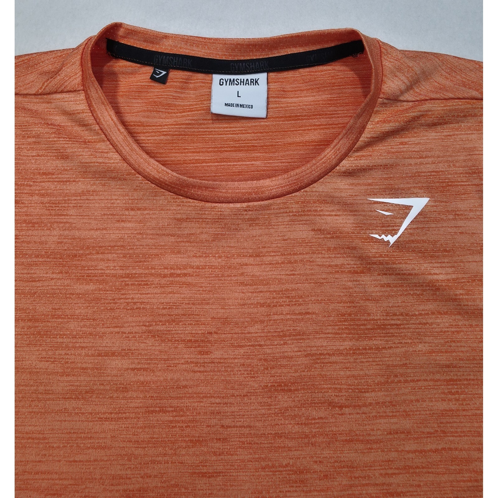 Gymshark Arrival Marl T-Shirt Mens L Heather Orange Slim Fit Shirt Limited Use